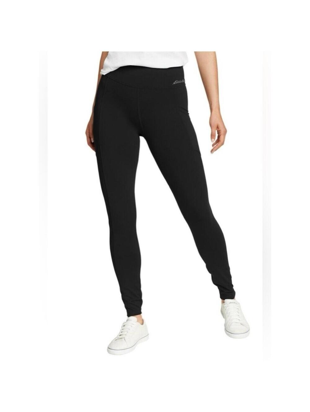 Eddie Bauer Black High-Rise Performance Tights